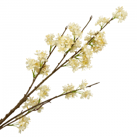 Flori Artificiale - Ramura cu flori artificiale CHERRYL, Crem, 100cm