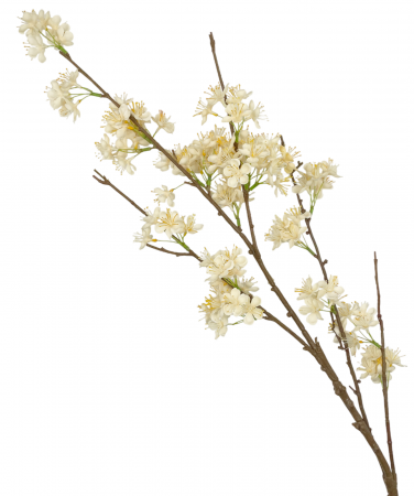 Ramura cu flori artificiale CHERRYL, Crem, 100cm [3]