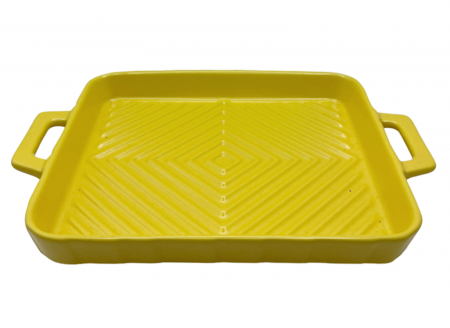 Vas ceramic pentru copt si servire GIULIO, Galben, 20x18cm [1]