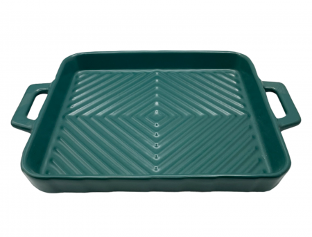 Vas ceramic pentru copt si servire  GIULIO, Verde, 20x18cm [1]