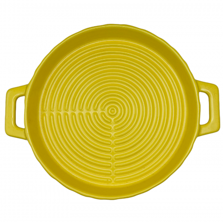 Servirea & Pregatirea Mesei - Vas ceramic pentru copt si servire GIULIO, Galben, 20cm