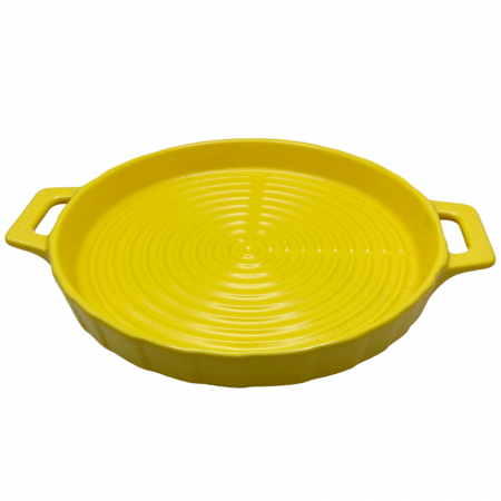 Vas ceramic pentru copt si servire GIULIO, Galben, 20cm [1]