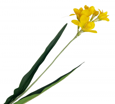 Flori Artificiale - Frezie artificiala KENDRA, Galben, 50cm