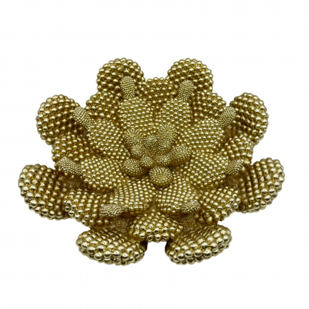 Obiecte Decorative - Decoratiune de perete sau de masa CACTUS, Auriu, 21cm