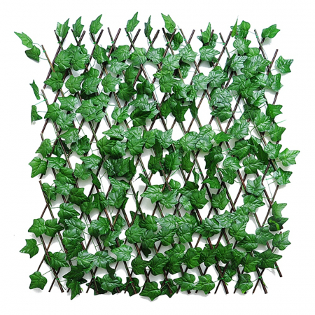 Gard artificial cu frunze verzi STEFANO, Extensibil, 1.2x1.2m [2]