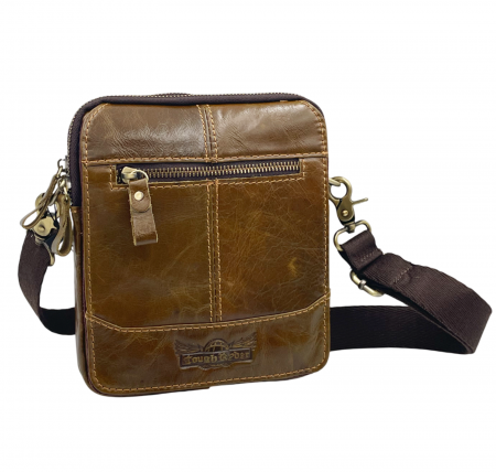 Borsete & Genti - Borseta barbati CLINT, Maro, Piele naturala, 16x5x19cm