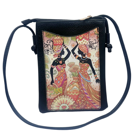 MODA & ACCESORII - Geantă Crossbody motive africane