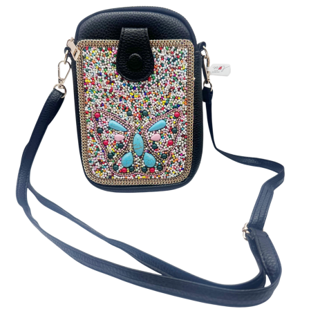 Geanta crossbody BUTTERFLY JEWEL - cu margele hand made [2]