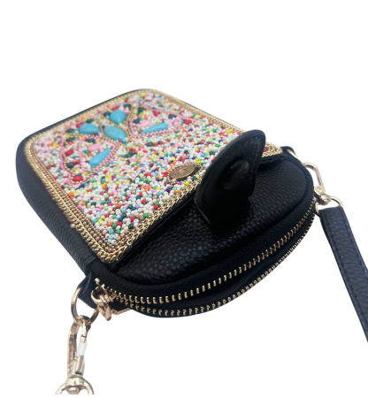 Geanta crossbody BUTTERFLY JEWEL - cu margele hand made [3]