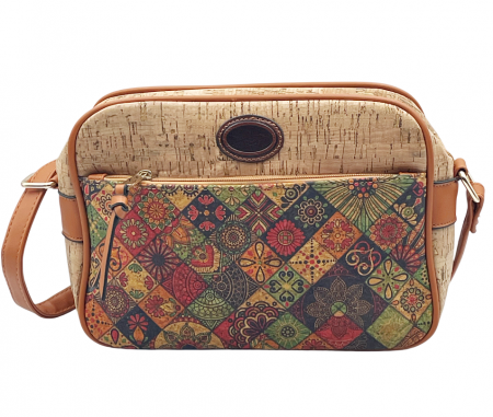 Genti & Rucsacuri - Geanta crossbody din pluta BENEDITA, Cu 1 buzunar