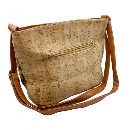 Geanta crossbody din pluta CAROLINA, Cu 2 buzunare [2]