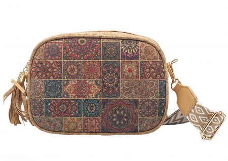Geanta crossbody din pluta ISADORA, Bareta textil [1]