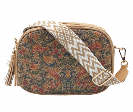 Geanta crossbody din pluta JACINDA, Bareta textil [1]