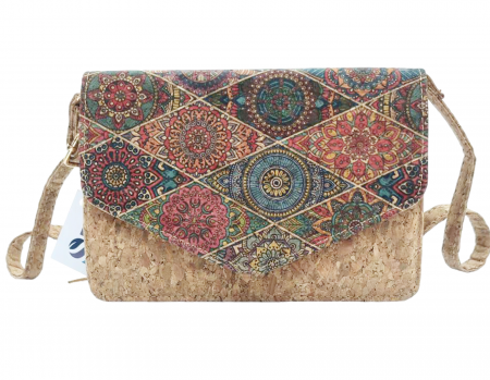 Geanta crossbody din pluta EVORA, Cu portofel detasabil [1]