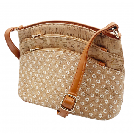 Genti & Rucsacuri - Geanta crossbody din pluta Margarida, Cu 2 buzunare