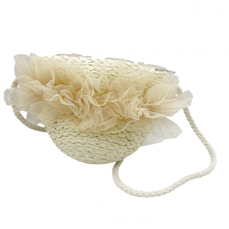 ACCESORII VESTIMENTARE COPII - Geanta de paie LACEY pentru fetite, Bej