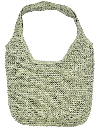 Geanta de vara din paie impletita verde - Shopper casual [0]