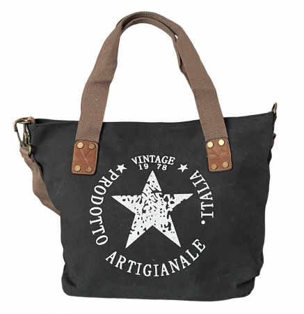 Genti & Rucsacuri - Geanta de panza VINTAGE STAR, Negru
