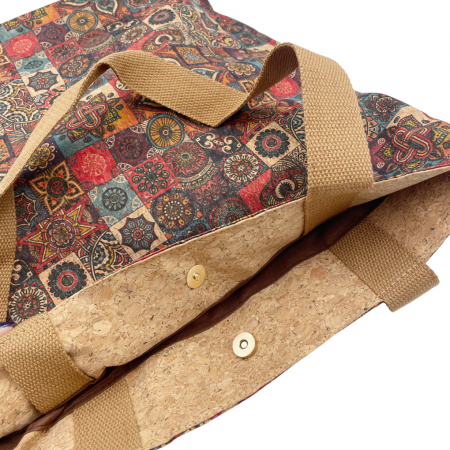 Geanta din pluta tip Shopper Kaleido Art [3]