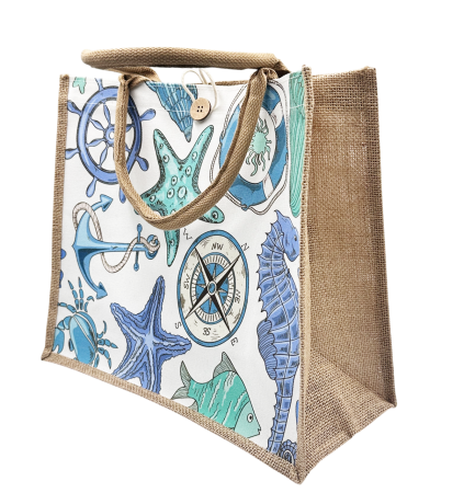 Geanta din iuta - Tote bag OCEAN BREEZE [2]