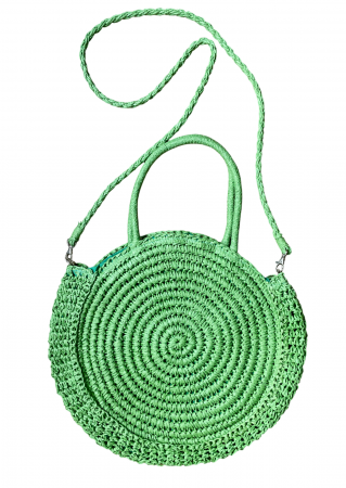 Geanta de paie ANTONIA, Verde, Cu barete de umar [1]