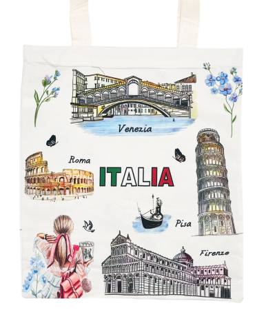 Geanta panza ITALIA - Tote bag cu fermoar [1]