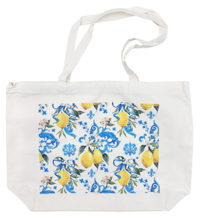 Geanta Panza - decor lamai - LIMONE CAPRI - Shopper cu fermoar [3]
