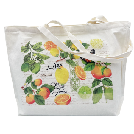 VARA CU STIL - Geanta Panza - decor lamai - LIMONE GARDA - Shopper cu fermoar