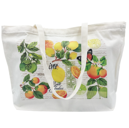 Geanta Panza - decor lamai - LIMONE GARDA - Shopper cu fermoar [2]