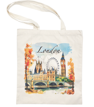 Genti & Shoppere - Geanta panza tip Tote Bag LONDON