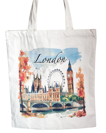 Genti & Shoppere - Geanta panza tip Tote Bag LONDON