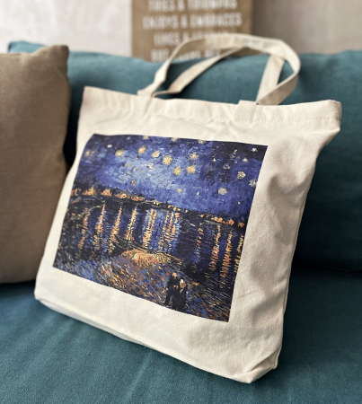 Genti & Rucsacuri - Geanta Shopper de panza NIGHTS, 43x8x37cm