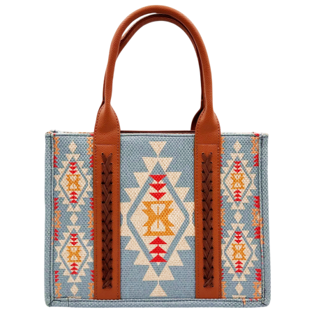 VARA CU STIL - Geantă Tote Ethnic Chic cu Baretă Reglabilă – Navajo Sky