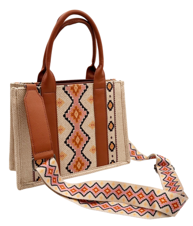 Geanta Tote Ethnic Chic cu Bareta Reglabila – DESERT HARMONY [2]