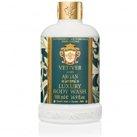 SAPUNURI ITALIA - Gel de Dus Luxury VETIVER & ARGAN, 500ml