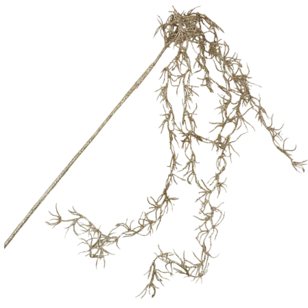 GLOBURI & FLORI DE BRAD - Ghirlanda decorativa BRIGHT, Sampanie, 55cm