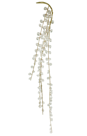 Colectia Auriu & Maro & Aramiu - Ramura curgatoare aurie cu bobițe cristaline GLAM