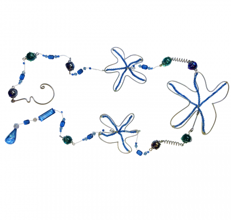 De Vara - Ghirlanda decorativa BLUE SEAFISH, 130cm