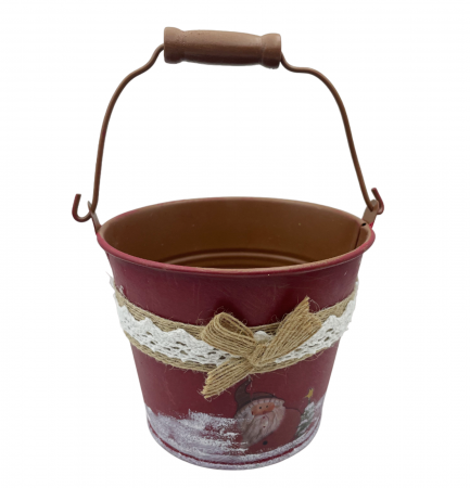 CRACIUN MAGIC - Vas decorativ Craciun Magic 10cm, Rosu