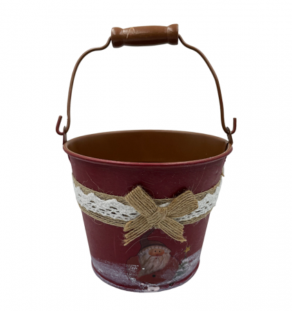 Vas decorativ Craciun Magic 10cm, Rosu [2]