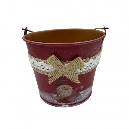 Vas decorativ Craciun Magic 10cm, Rosu [1]