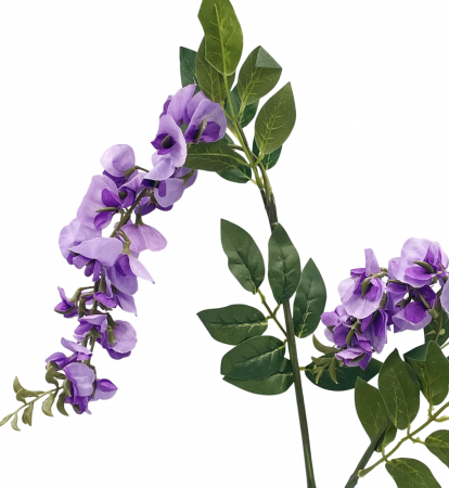 Creanga cu flori artificiale WISTERIA, Mov, 75cm [1]