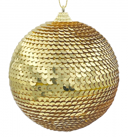 CRACIUN MAGIC - Glob de Craciun DISCO, Auriu, 10cm