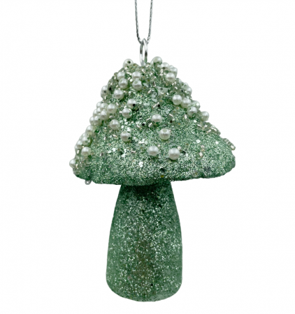 Glob de Craciun Ciuperca JOY, Verde menta, 10cm [1]