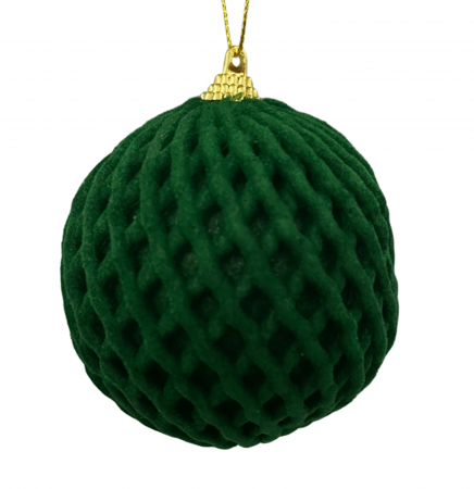 Colectia Verde & Menta & Paun - Glob de Craciun COMBY, Verde, 8cm