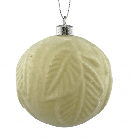 Colectia Verde & Menta & Paun - Glob de Craciun FOREST, Verde olive, 8cm