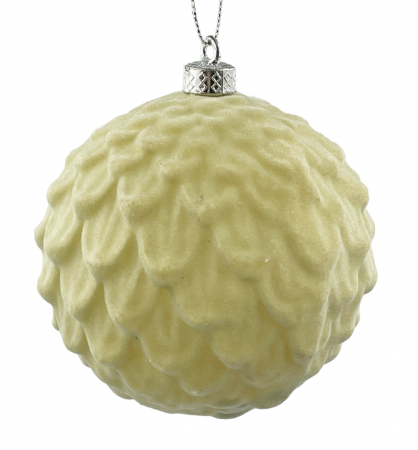 Colectia Verde & Menta & Paun - Glob de Craciun FOREST, Verde olive, 10cm