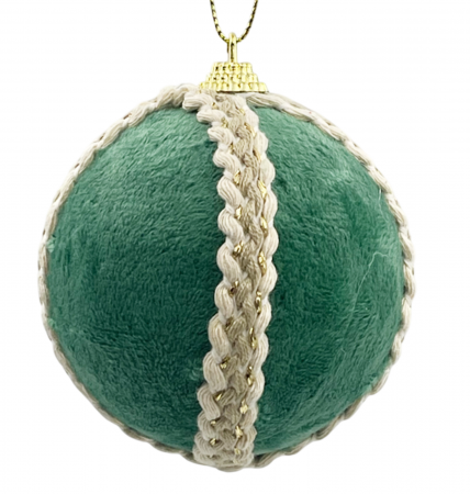 Glob de Craciun VINTAGE NALDO, Verde, 8cm [1]