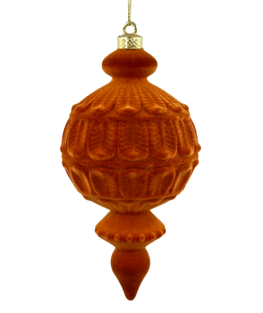 GLOBURI & FLORI DE BRAD - Glob de Craciun ROY, Maro aramiu, 15cm