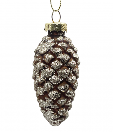 Globuri De Brad - Glob din sticla LUXE LUCAS, Maro/ Sampanie, 7cm